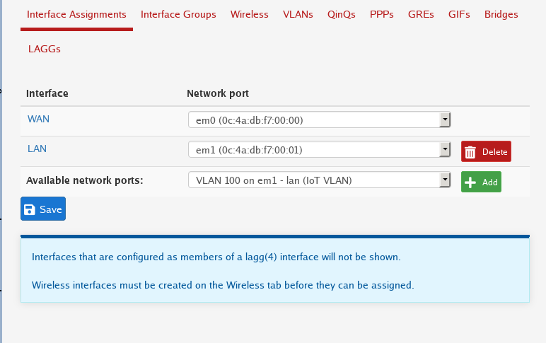 Interface Assignment