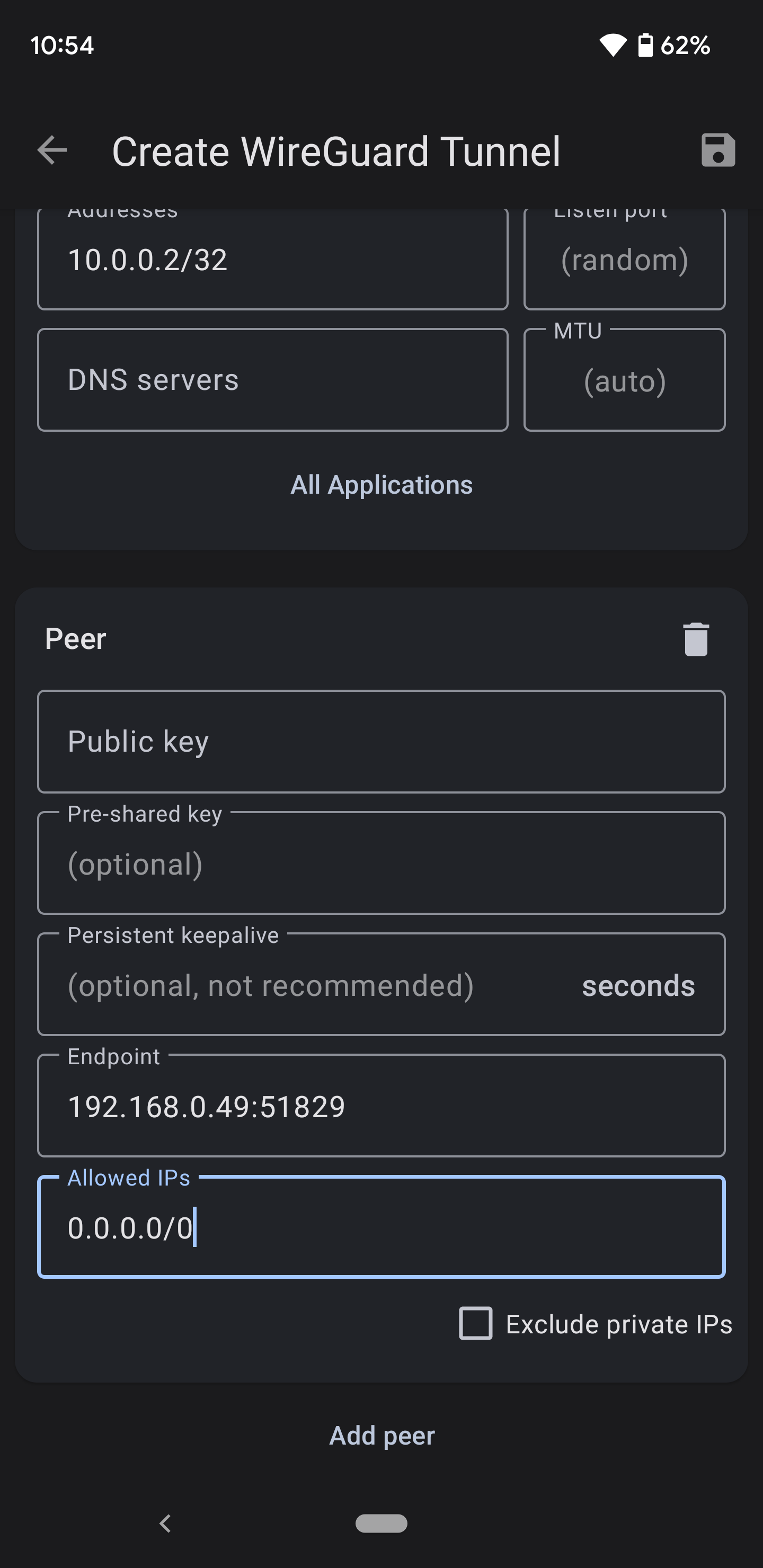 Option 1 Android Peer